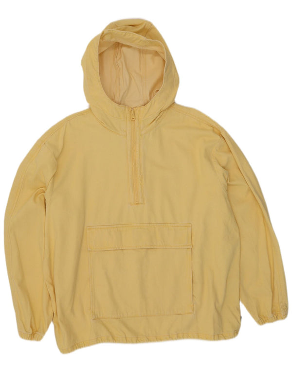 Levi's Mens Hooded Pullover Denim Jacket UK 40 Large Yellow Cotton