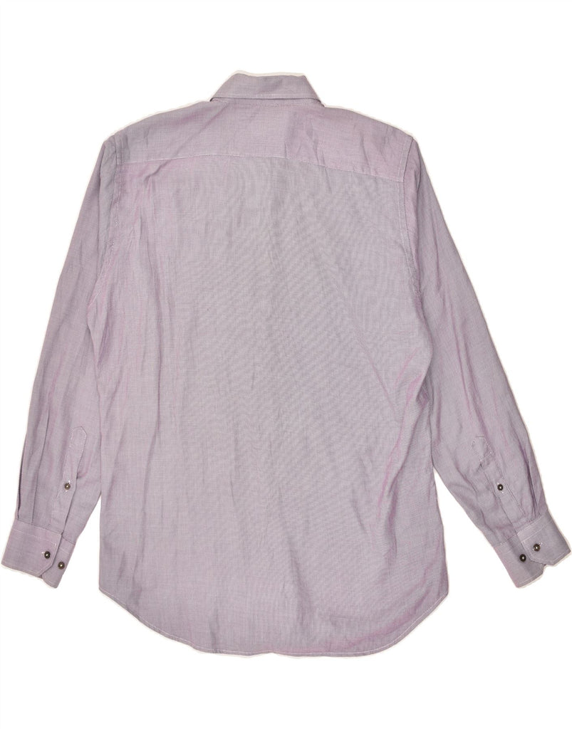 ETRO Mens Shirt Size 42 Large Purple Chevron Cotton | Vintage Etro | Thrift | Second-Hand Etro | Used Clothing | Messina Hembry 