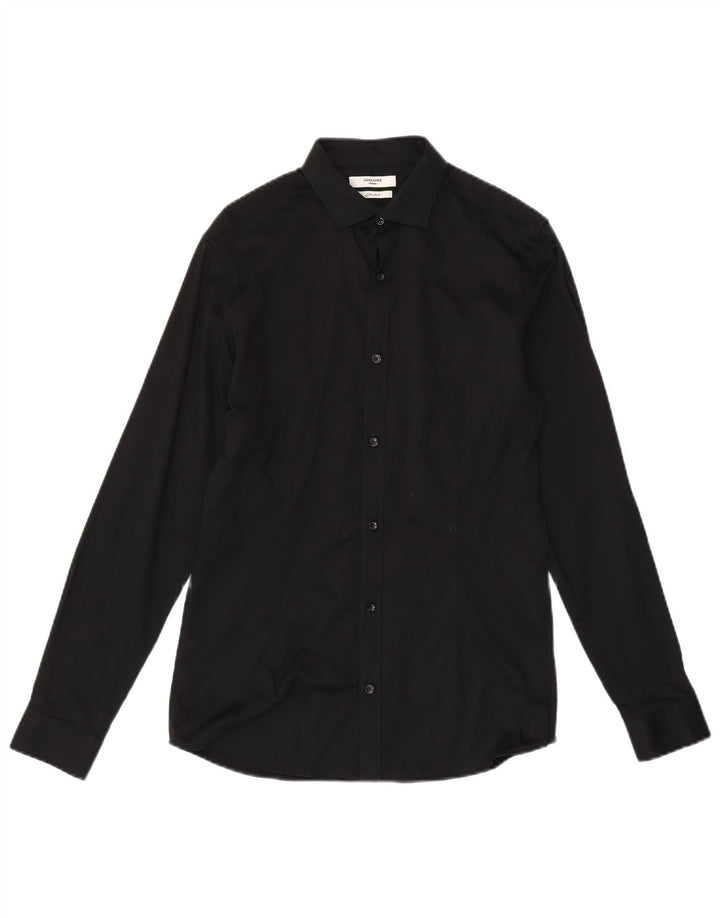 Jack & Jones Mens Shirt Small Black Cotton
