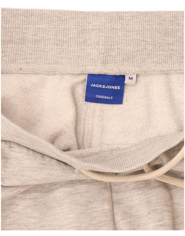 JACK & JONES Mens Tracksuit Trousers Joggers Medium  Grey Flecked Cotton