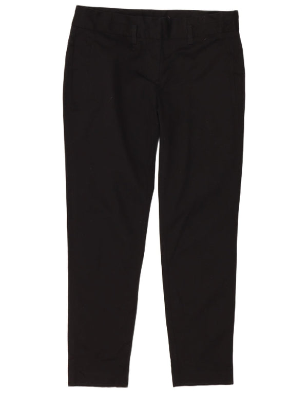 Zara Womens Slim Casual Trousers EU 40 Medium W30 L27 Black