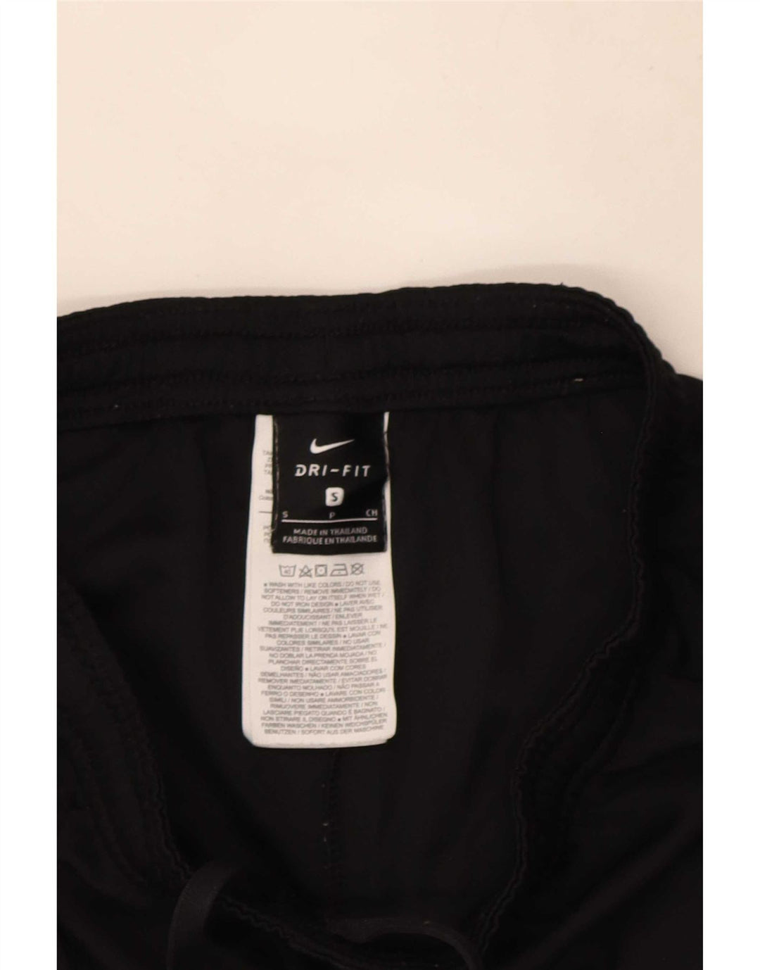 Nike Womens Dri Fit Sport Shorts UK 8 Small Black Colourblock Polyester