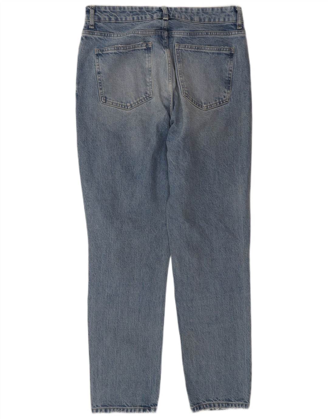 Zara Womens Distressed Tapered Jeans EU 42 Large W32 L30 Blue