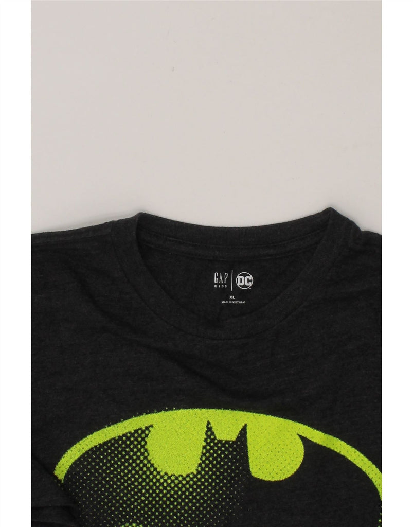 GAP Boys Batman Graphic T-Shirt Top 13-14 Years XL Grey Cotton Vintage Gap and Second-Hand Gap from Messina Hembry 