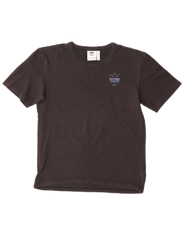ADIDAS Mens Graphic T-Shirt Top Small Black Cotton