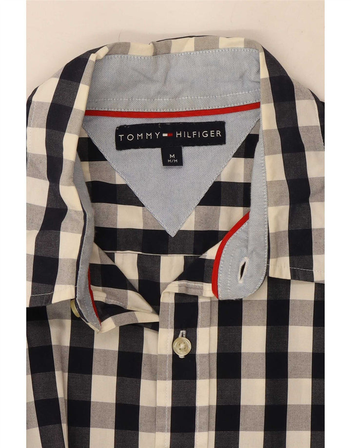 Tommy Hilfiger Mens Shirt Medium Navy Blue Gingham