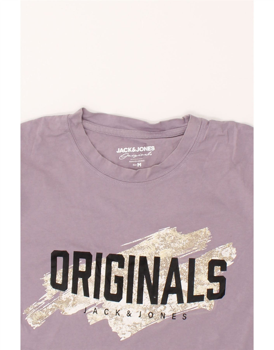 JACK & JONES Mens Graphic T-Shirt Top Medium Purple Cotton Vintage Jack & Jones and Second-Hand Jack & Jones from Messina Hembry 