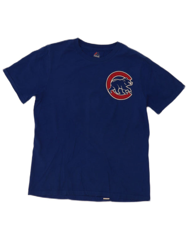 Majestic Boys Chicago Bears Graphic T-Shirt Top 12-13 Years Large Blue
