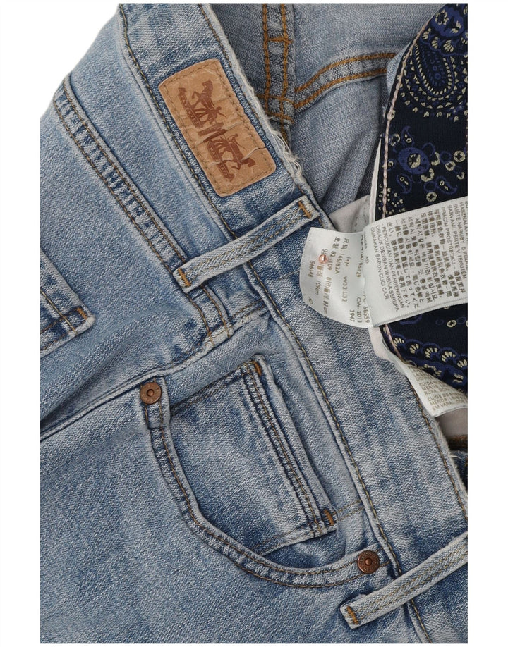 Levi's Womens 525 Straight Jeans W32 L32 Blue Cotton