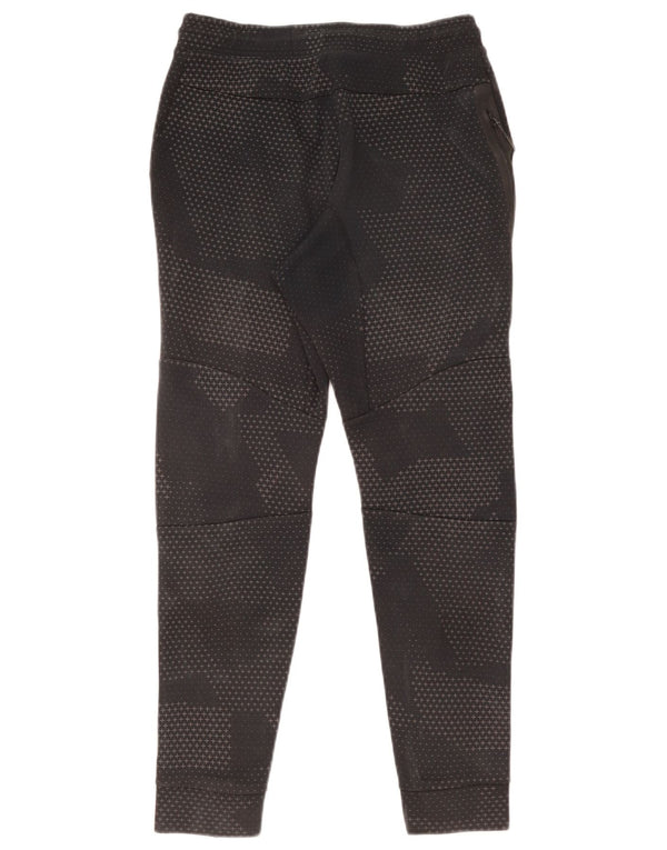 Nike Mens Tracksuit Trousers Joggers Small  Black Camouflage Cotton