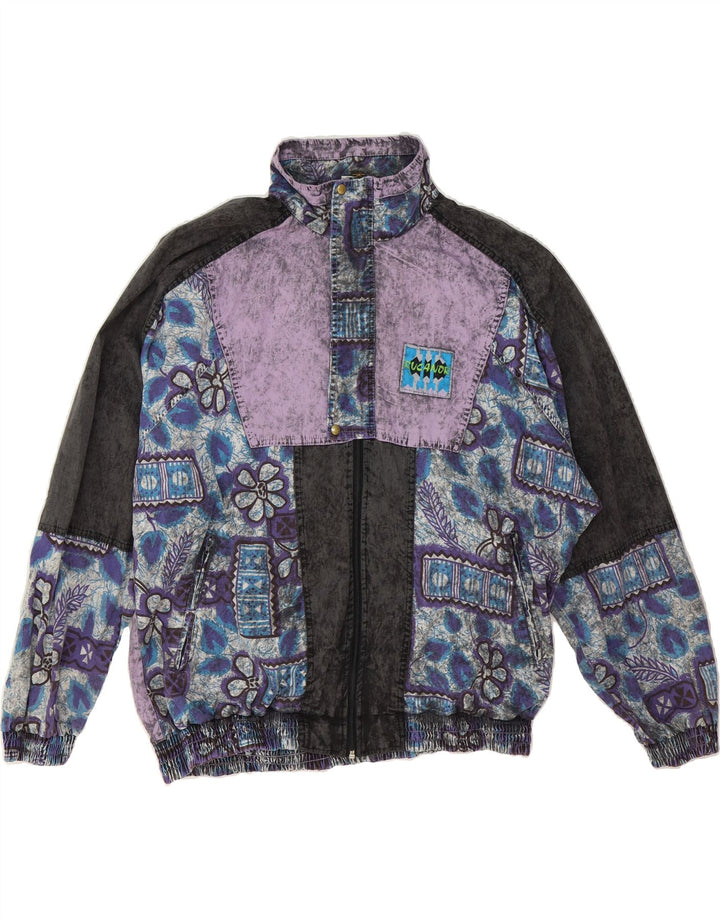 RUCANOR Mens Windbreaker Jacket UK 40/42 Medium Multicoloured Floral