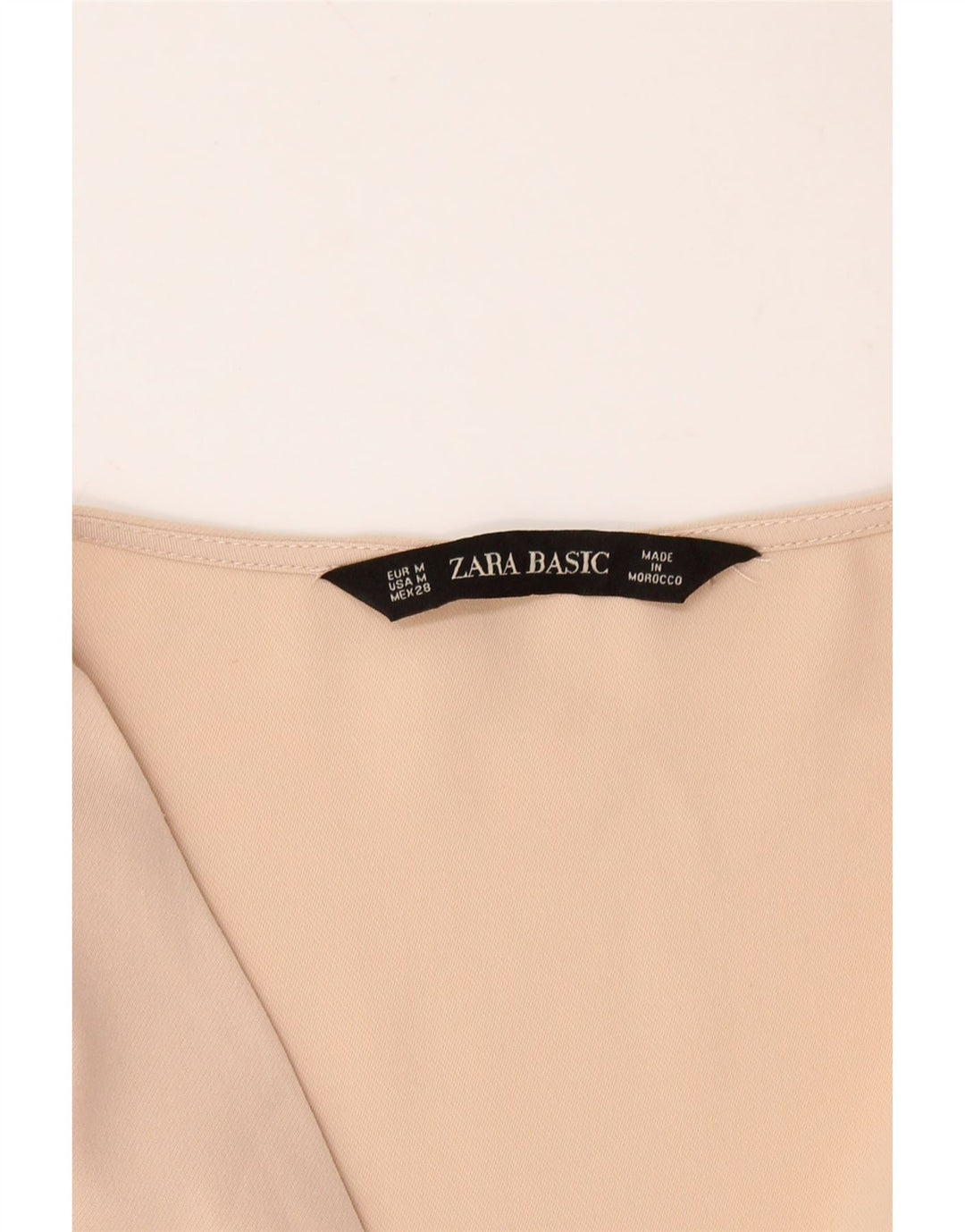 ZARA Womens Sleeveless Cardigan Top UK 14 Medium Beige