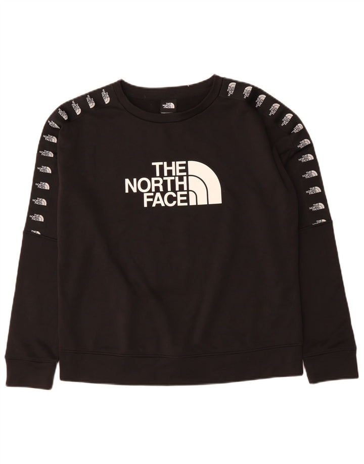 The North Face Womens Graphic Sweatshirt Jumper UK 14 Medium Black