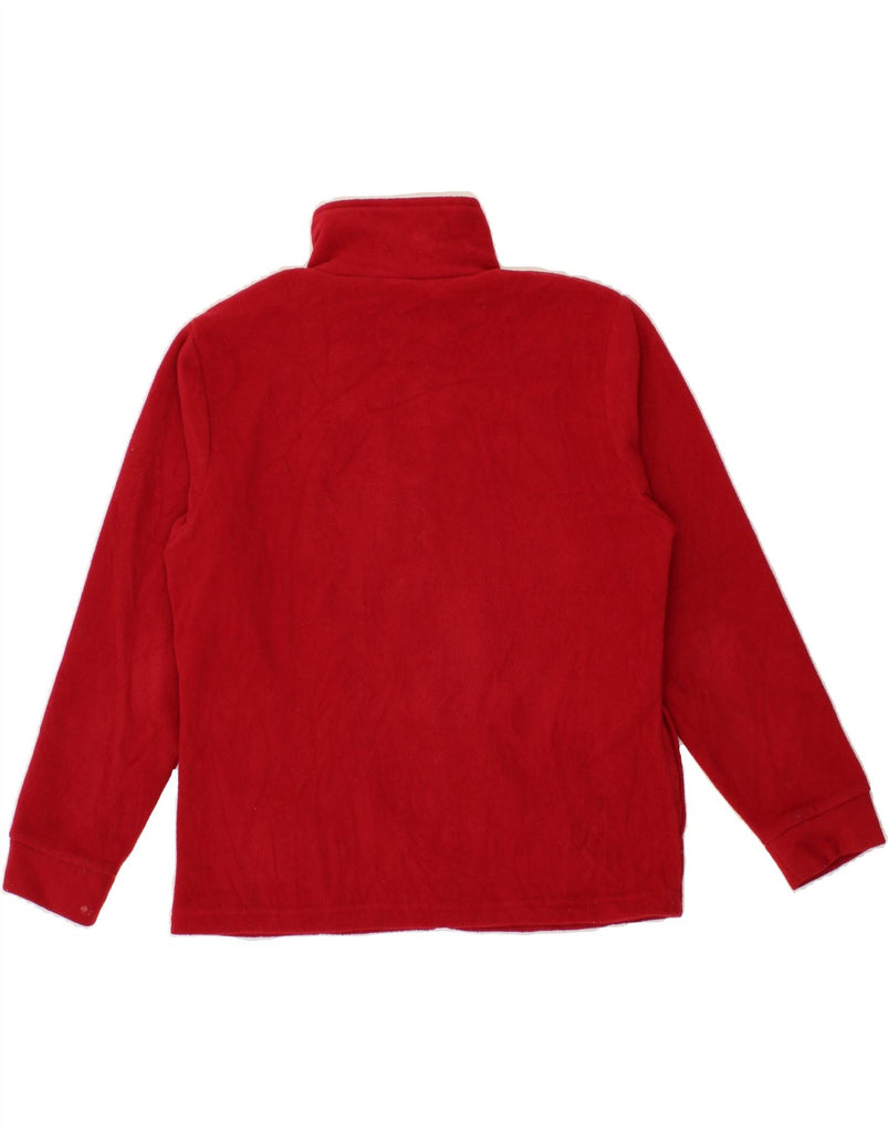 CANADA LOGAN Womens Fleece Jacket UK 14 Large Red Polyester | Vintage Canada Logan | Thrift | Second-Hand Canada Logan | Used Clothing | Messina Hembry 