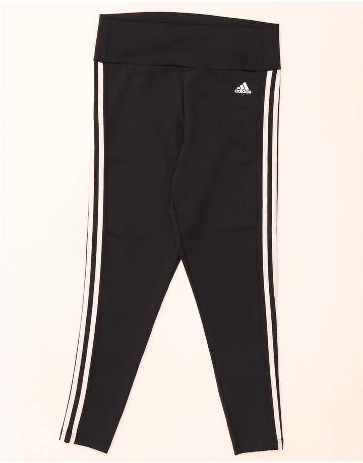 Adidas Womens Aeroready Leggings UK 16/18 Large Black Polyester