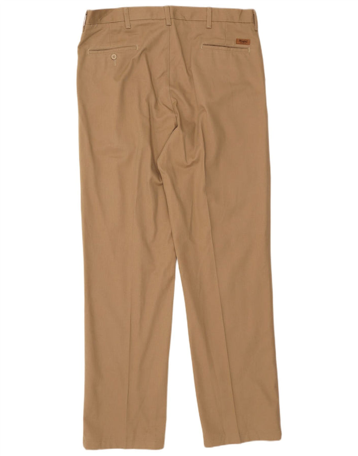 WRANGLER Mens Pegged Chino Trousers W38 L34 Beige Cotton