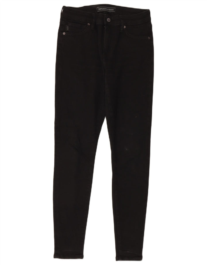 Superdry Womens Regular Skinny Jeans  W29 L30 Black Cotton