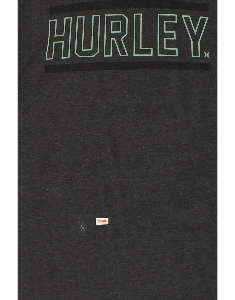 HURLEY Mens Premium Fit Graphic T-Shirt Top Medium Grey Polyester | Vintage Hurley | Thrift | Second-Hand Hurley | Used Clothing | Messina Hembry 