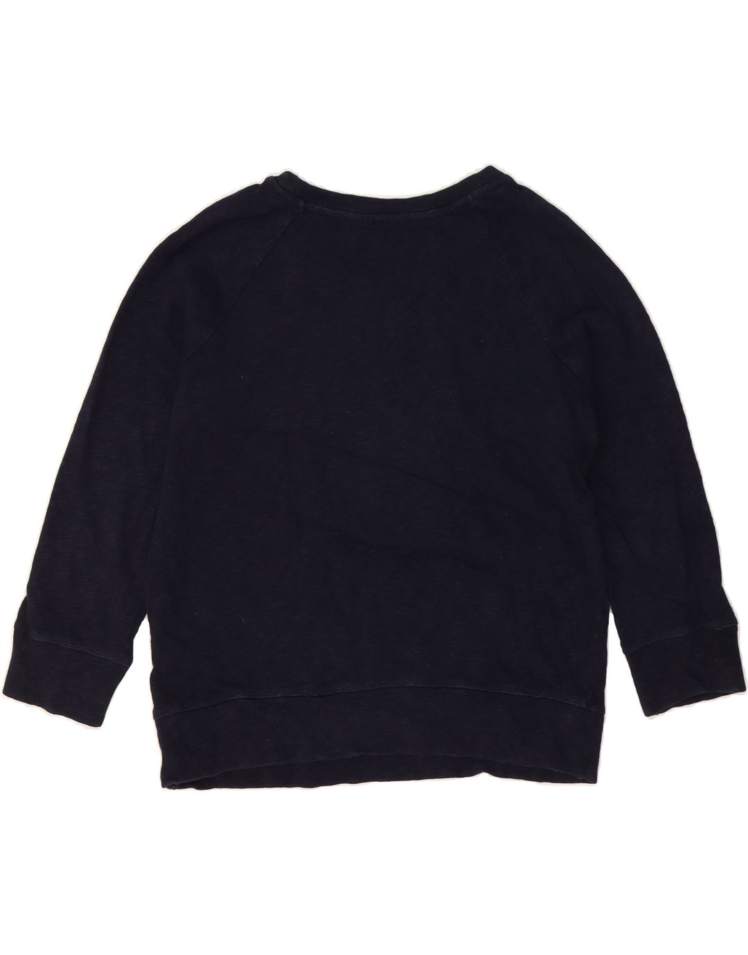 J. CREW Womens Oversized Graphic Sweatshirt Jumper UK 10 Small Navy Blue