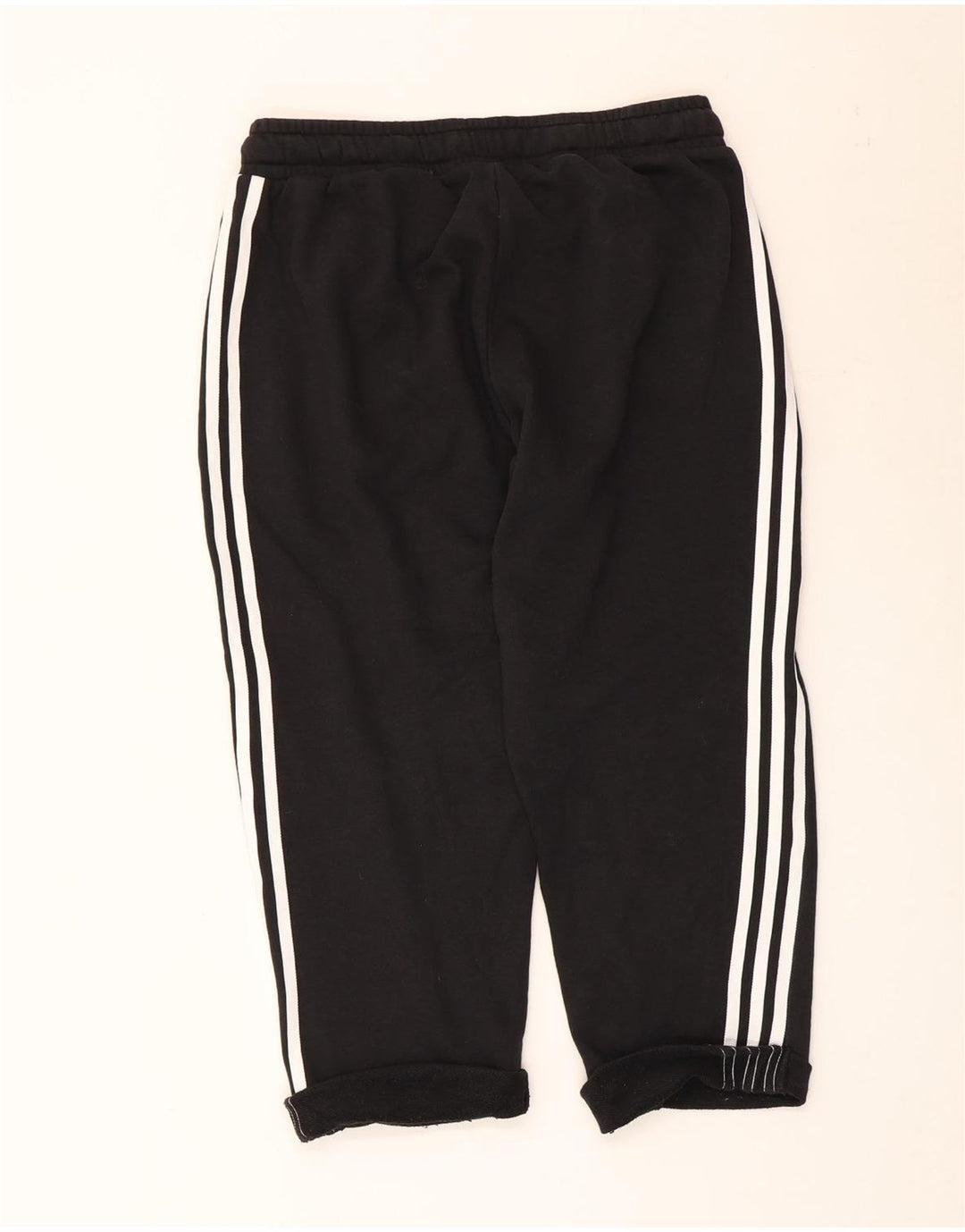 Adidas Mens Capri Tracksuit Trousers Large Black Cotton