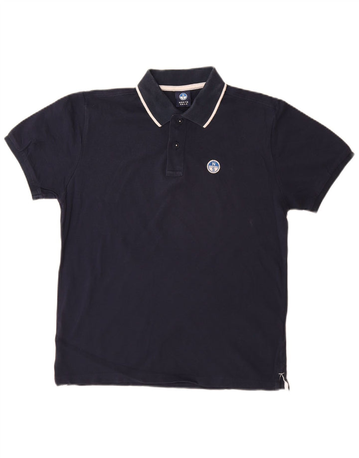 North Sails Mens Polo Shirt XS Navy Blue Cotton