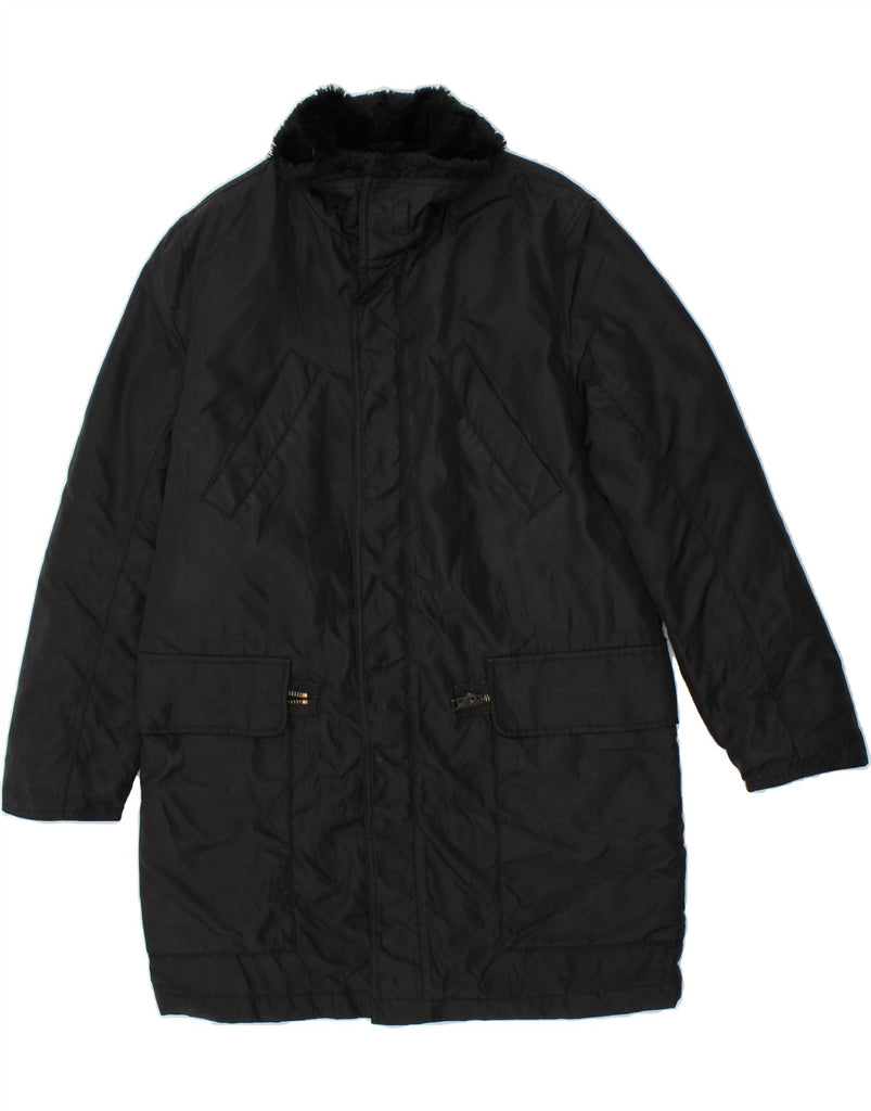 BENETTON Mens Windbreaker Coat UK 36 Small Black Vintage Benetton and Second-Hand Benetton from Messina Hembry 