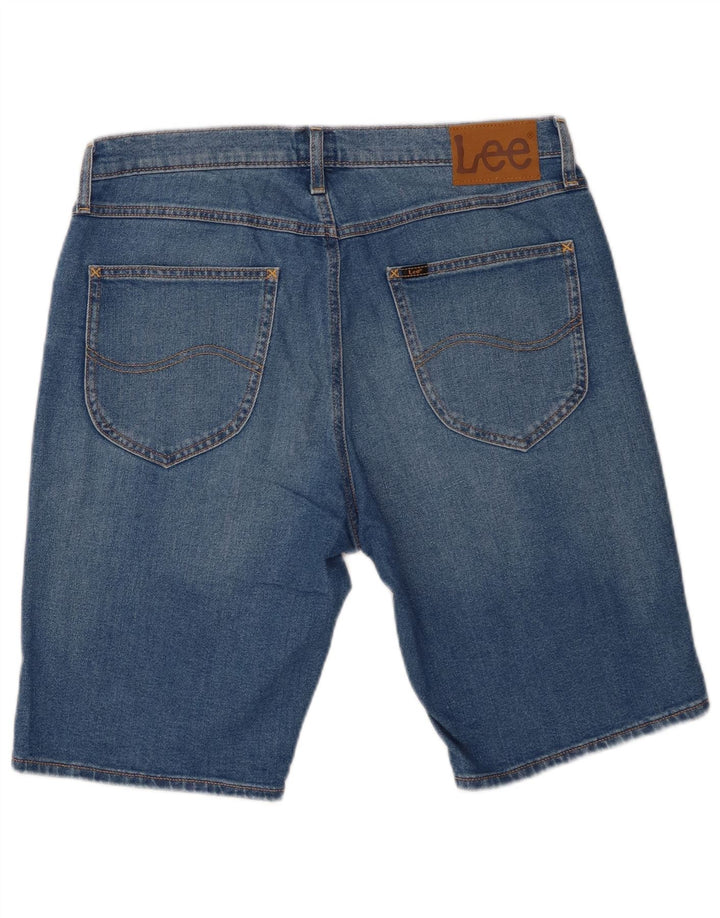 Lee Mens Denim Shorts W33 Medium Blue Cotton