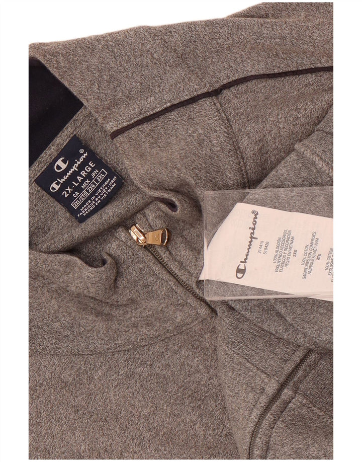 Champion Womens Tracksuit Top Jacket UK 20 2XL Grey