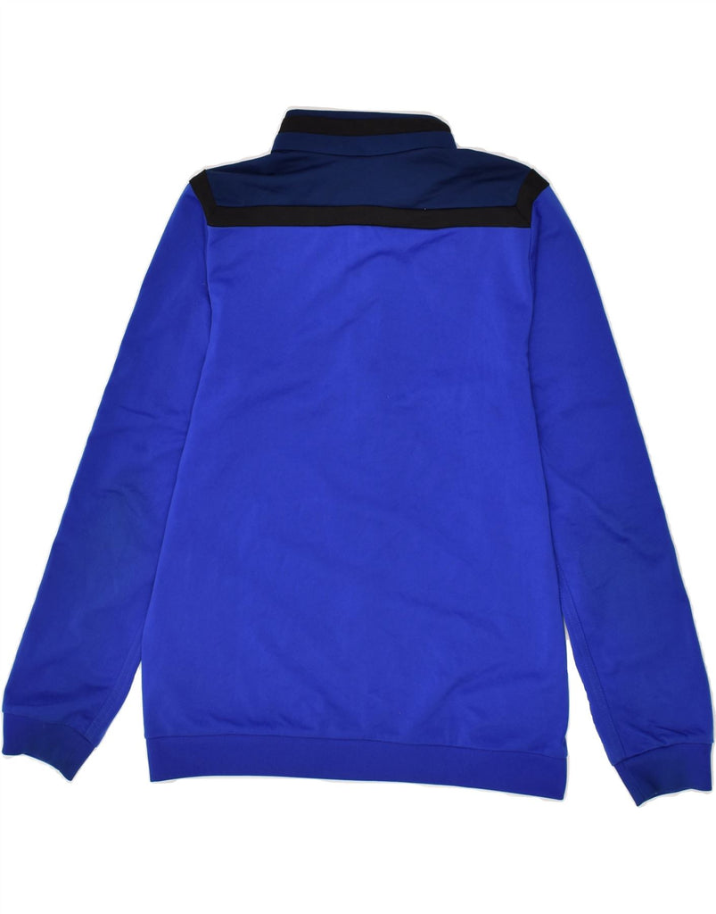 ADIDAS Boys Tracksuit Top Jacket 11-12 Years Blue Colourblock Polyester | Vintage Adidas | Thrift | Second-Hand Adidas | Used Clothing | Messina Hembry 