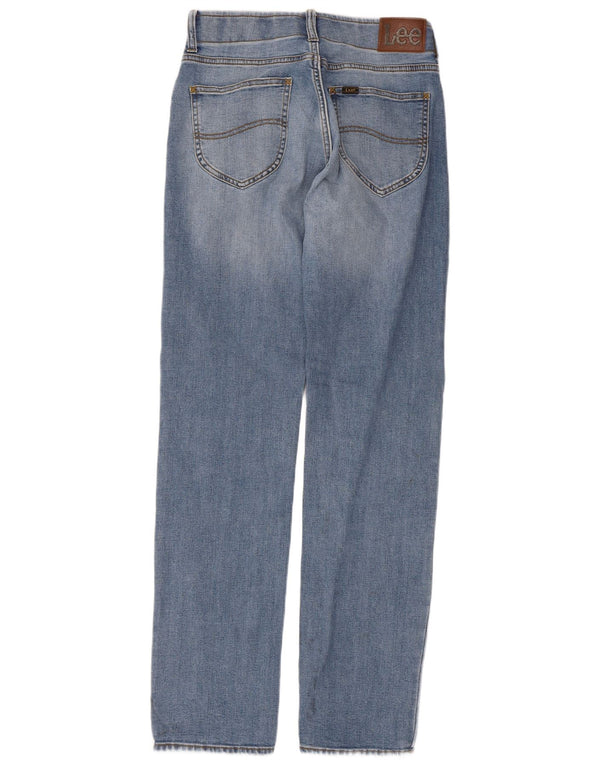Lee Womens Athletic Fit Tapered Jeans W29 L34 Blue Cotton