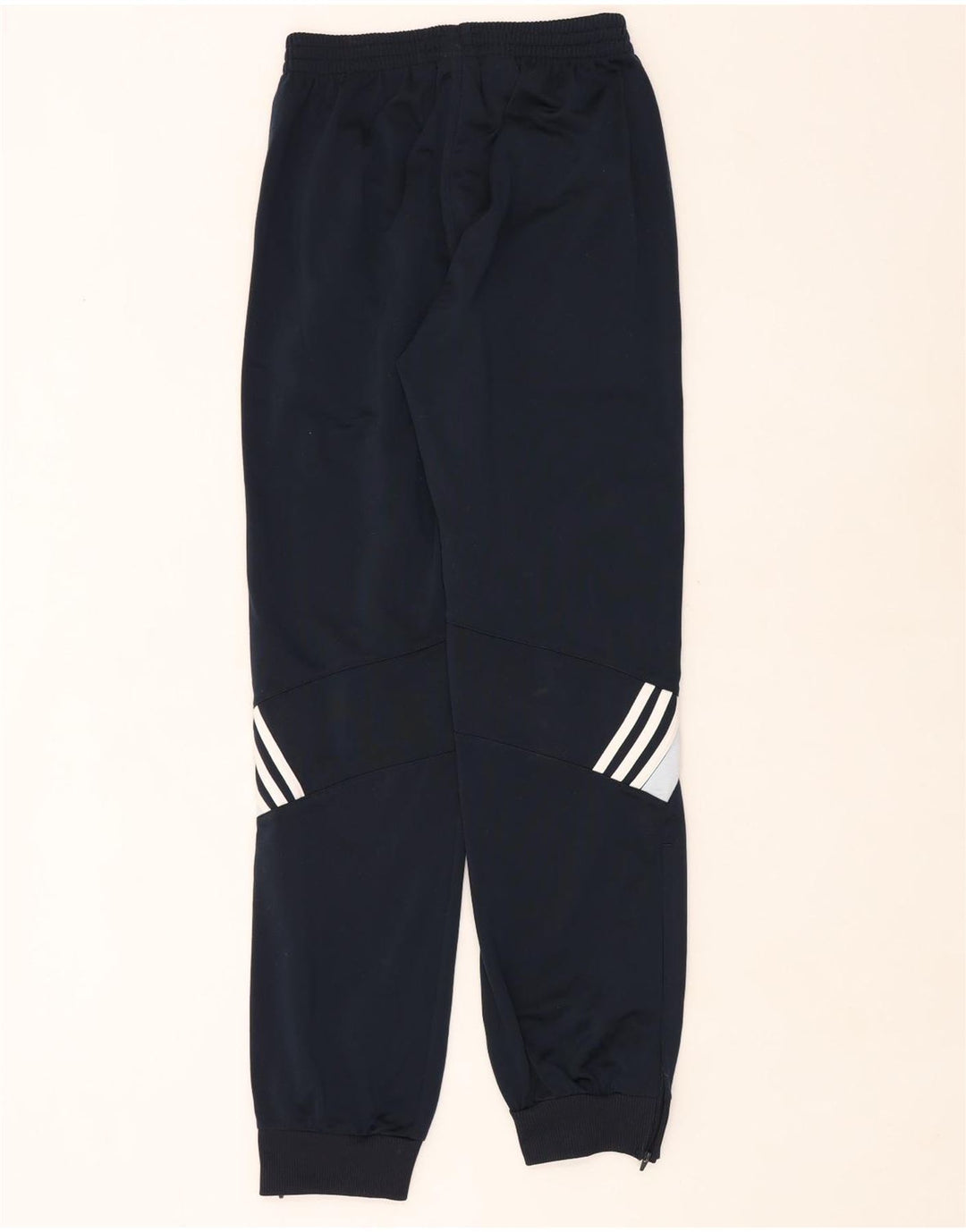Adidas Boys Tracksuit Trousers Joggers 15-16 Years Navy Blue Polyester