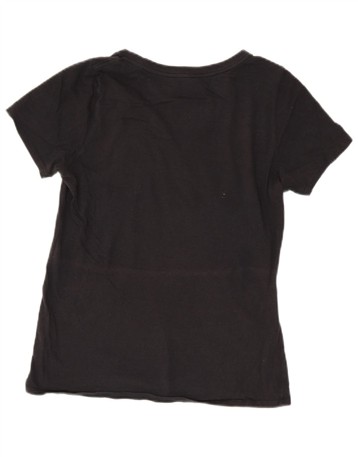 Nike Womens Athletic Cut Graphic T-Shirt Top UK 14 Medium Black