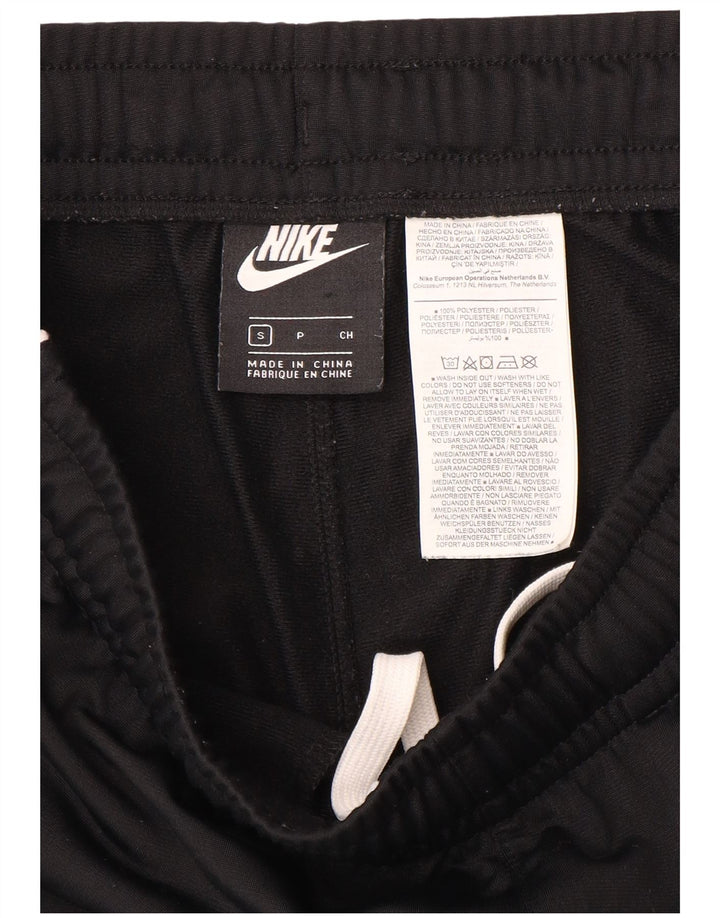 NIKE Mens Tracksuit Trousers Joggers Small Black Polyester