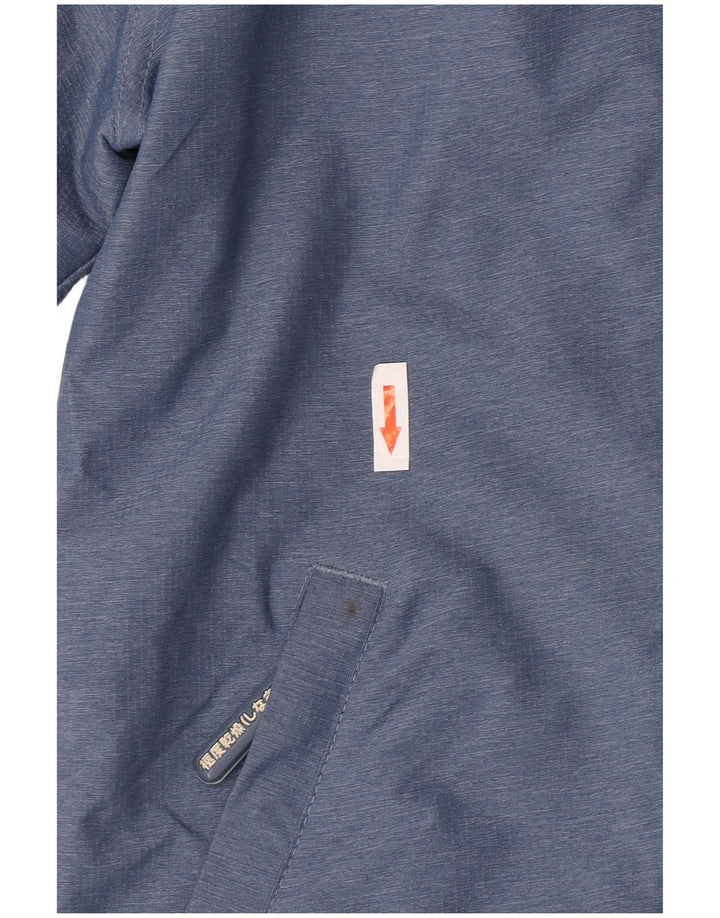 Superdry Womens Graphic Windbreaker Jacket UK 14 Medium Blue