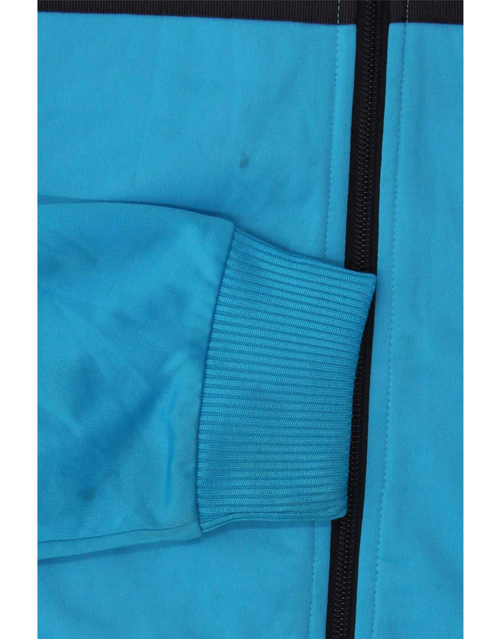 Puma Boys Tracksuit Top Jacket 11-12 Years Blue Colourblock Polyester