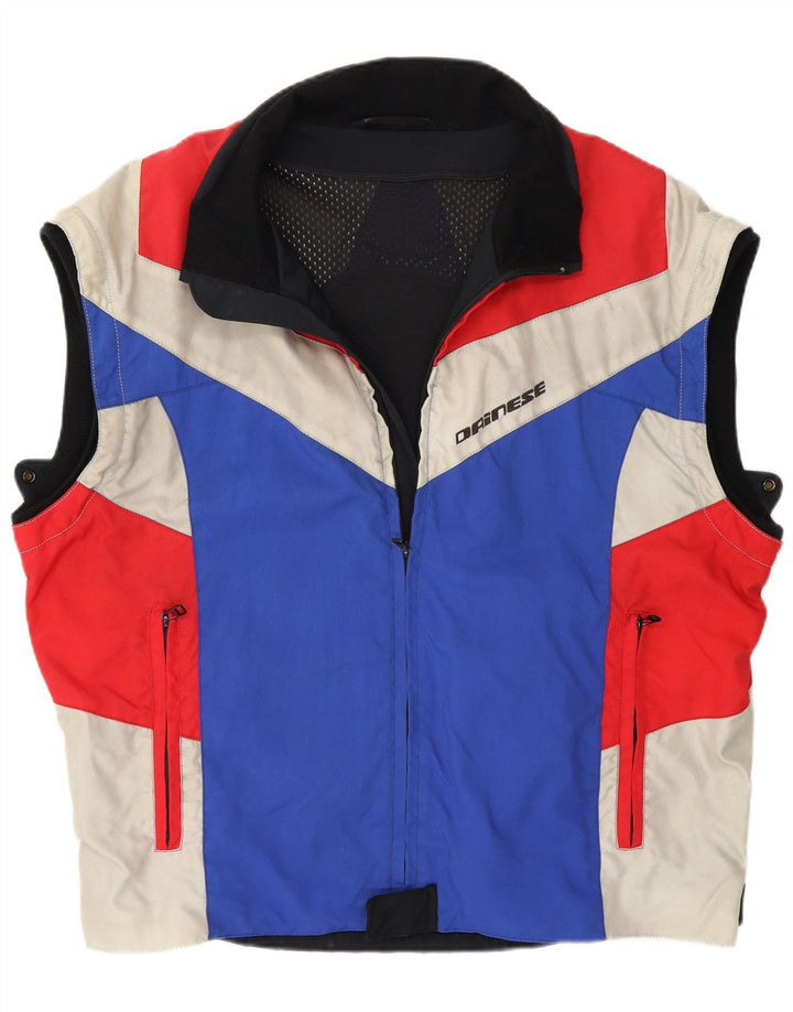 Dainese Mens Graphic Biker Gilet IT 56 XL Multicoloured Colourblock