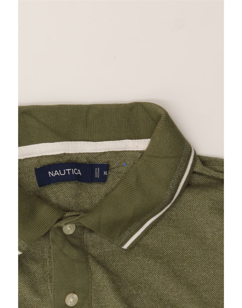 NAUTICA Mens Polo Shirt XL Green Vintage Nautica and Second-Hand Nautica from Messina Hembry 