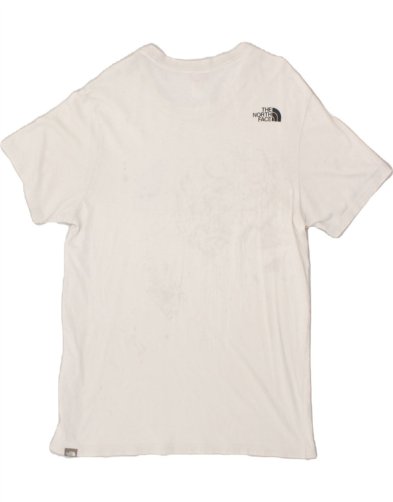 THE NORTH FACE Mens Graphic T-Shirt Top Medium White Cotton | Vintage The North Face | Thrift | Second-Hand The North Face | Used Clothing | Messina Hembry 