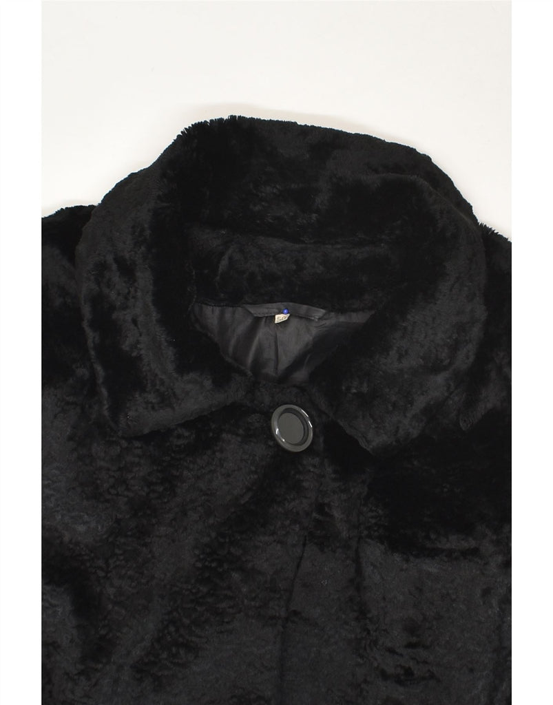 VINTAGE Womens Overcoat IT 50 XL Black | Vintage Vintage | Thrift | Second-Hand Vintage | Used Clothing | Messina Hembry 