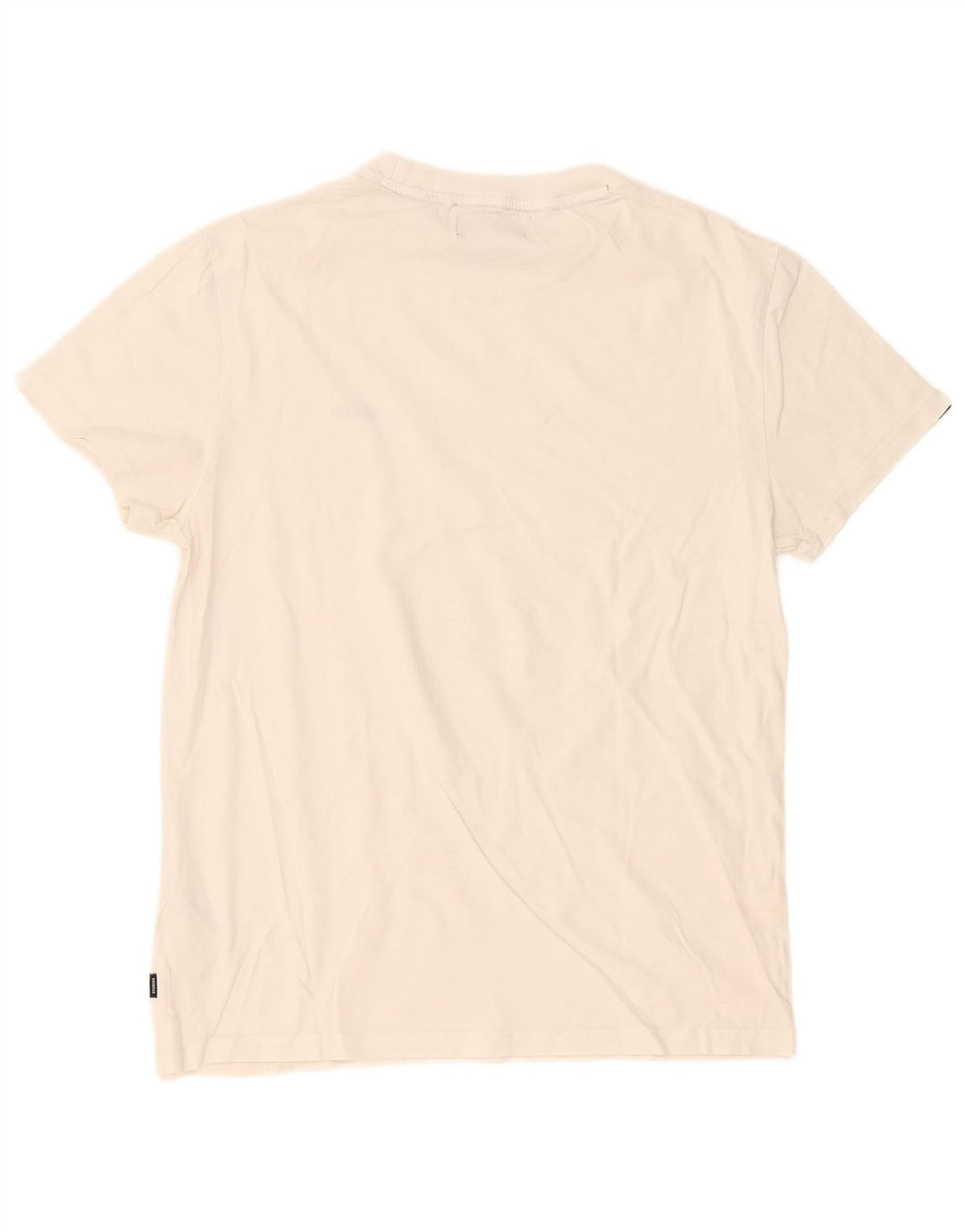 Superdry Mens T-Shirt Top Large White Cotton