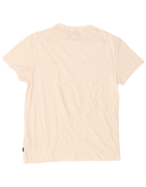 Superdry Mens T-Shirt Top Large White Cotton