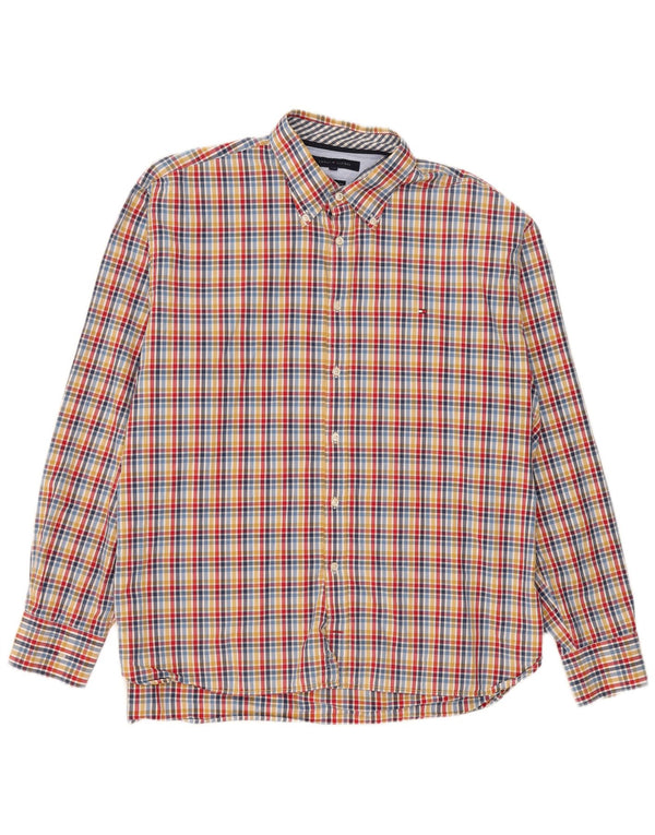 Tommy Hilfiger Mens Shirt 2XL Multicoloured Check Cotton