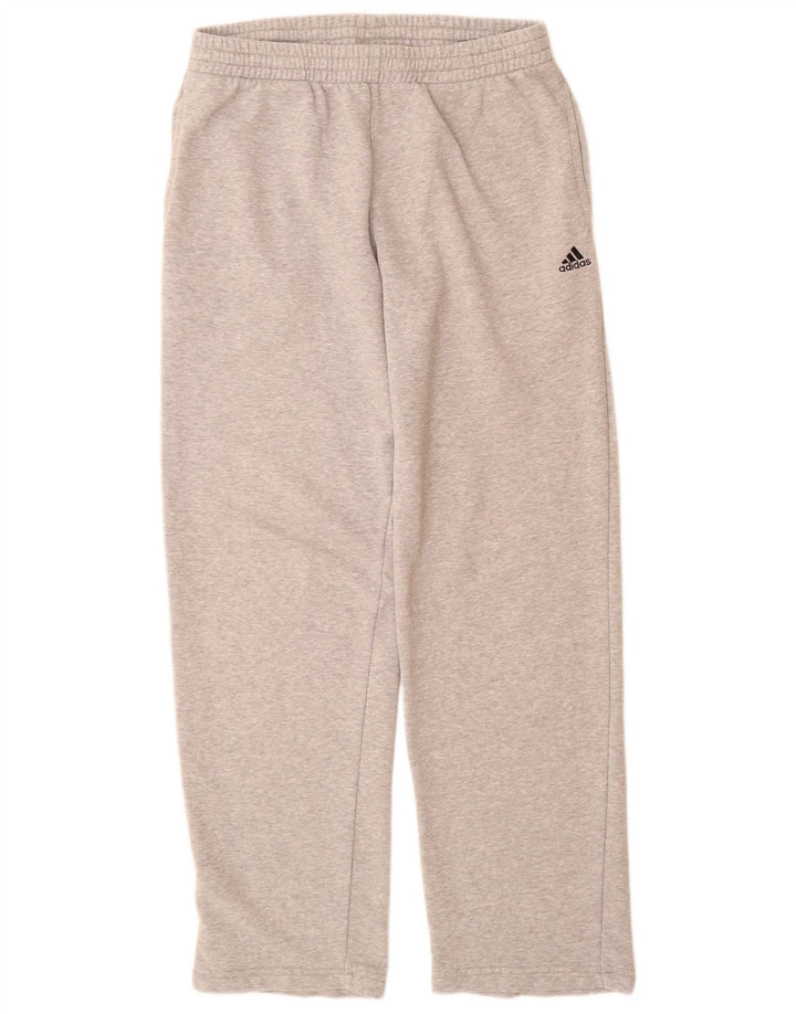 Adidas Mens Tracksuit Trousers Medium  Grey Flecked Cotton