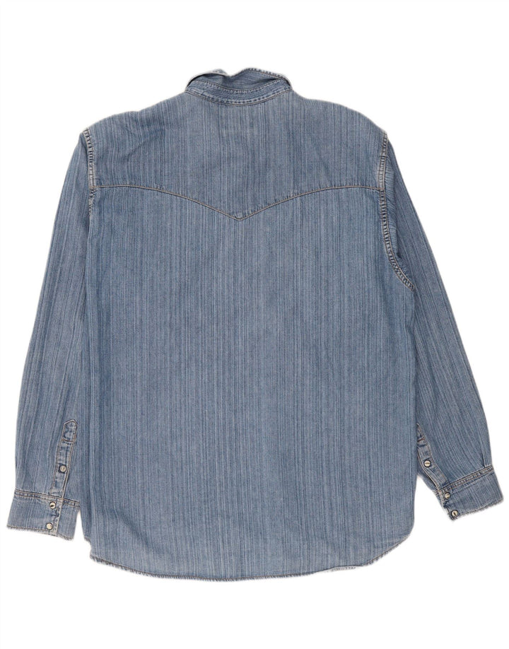 Lee Mens Denim Shirt 2XL Blue Cotton