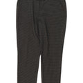 Marks & Spencer Womens Short Suit Trousers UK 12 Medium W34 L26 Grey Check