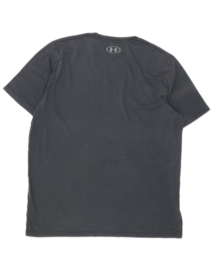 UNDER ARMOUR Mens Heat Gear T-Shirt Top Large Grey
