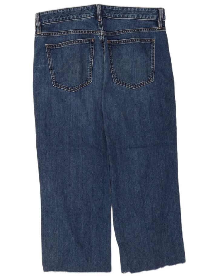 Marks & Spencer Womens Boyfriend Capri Jeans UK 12 Medium W32 L22 Blue