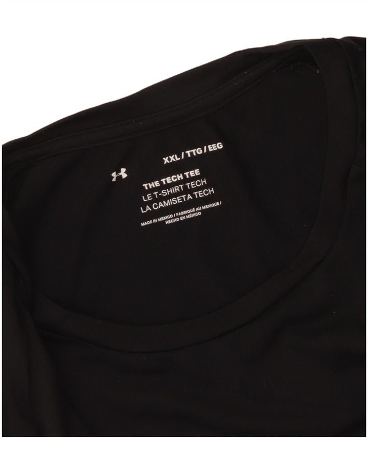 Under Armour Mens T-Shirt Top 2XL Black