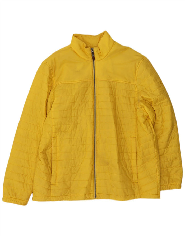 Timberland Mens Padded Jacket UK 46 3XL Yellow Nylon