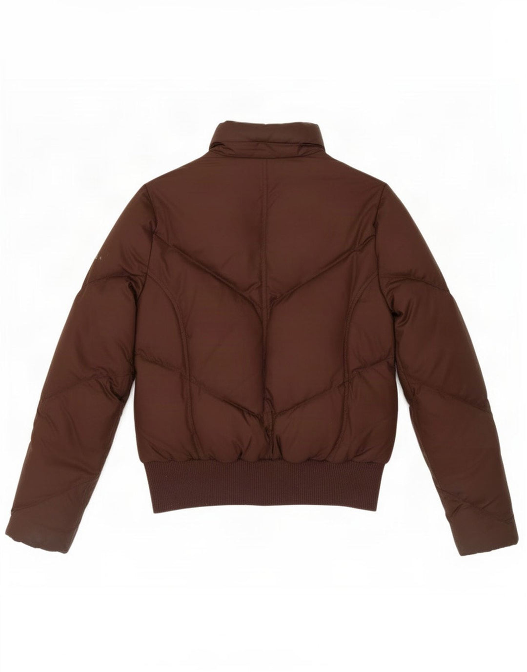 Tommy Hilfiger Womens Bomber Padded Jacket UK 10 Small Brown Polyester